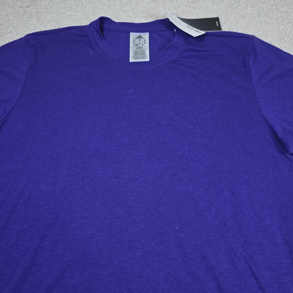 Adidas Blend T-Shirt Womens M Purple Knit Aeroready Short Sleeve Classic NWT